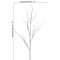 artificial twig branch with a charming, rustic look and curly, dried design for an additional touch of nature to your home or wedding decorations